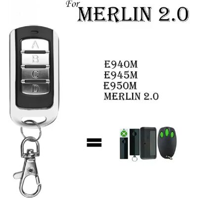 Générique Télécommande MERLIN 2.0 - 433MHz - Publicité Générique Télécommande MERLIN 2.0 - 433MHz - Publicité