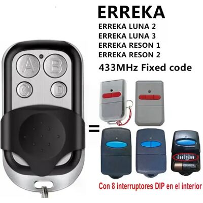 Générique Télécommande Clone ERREKA - 433.92MHz - Publicité Générique Télécommande Clone ERREKA - 433.92MHz - Publicité