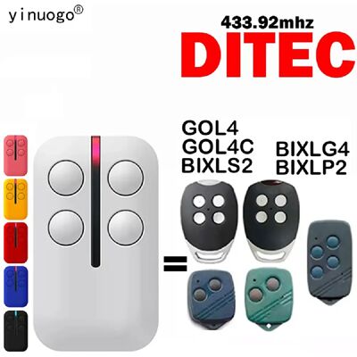 Générique Télécommande DITEC GOL4 - 433.92MHz - Publicité Générique Télécommande DITEC GOL4 - 433.92MHz - Publicité