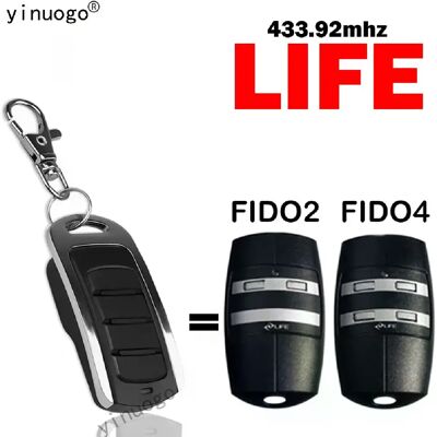 Générique LIFE FIDO4 Télécommande de garage - 433 MHz - Publicité Générique LIFE FIDO4 Télécommande de garage - 433 MHz - Publicité