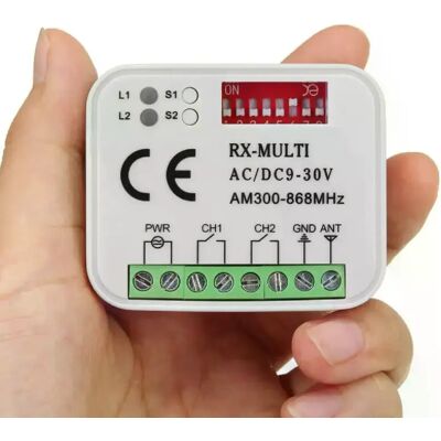Générique Récepteur RX MULTI porte de garage - 300-900MHz - Publicité Générique Récepteur RX MULTI porte de garage - 300-900MHz - Publicité