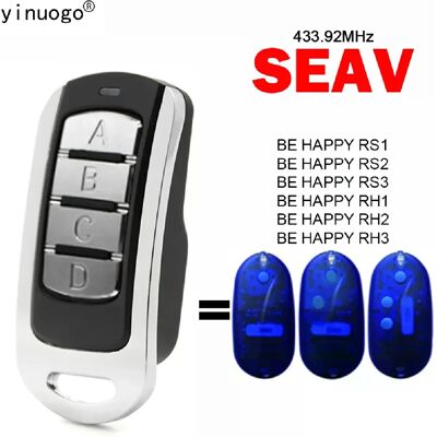 Générique SEAV BE HAPPY Télécommande pour garage - 433 MHz - Publicité Générique SEAV BE HAPPY Télécommande pour garage - 433 MHz - Publicité