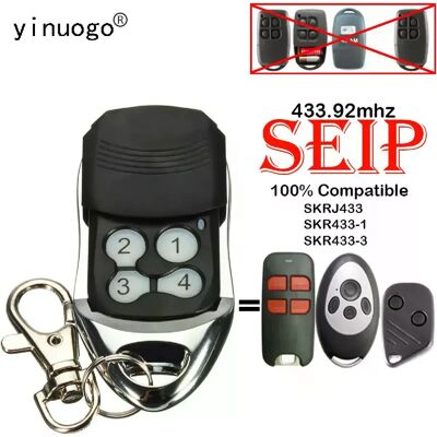 Générique Télécommande SEIP SKRJ433 pour garage - 433.92 MHz - Publicité Générique Télécommande SEIP SKRJ433 pour garage - 433.92 MHz - Publicité