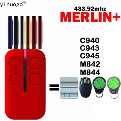 Générique Télécommande MERLIN C940 porte de garage - 433.92MHz - Publicité Générique Télécommande MERLIN C940 porte de garage - 433.92MHz - Publicité