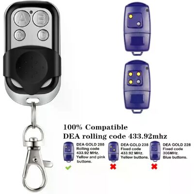 Générique Télécommande compatible DEA - 433.92 MHz - Publicité Générique Télécommande compatible DEA - 433.92 MHz - Publicité
