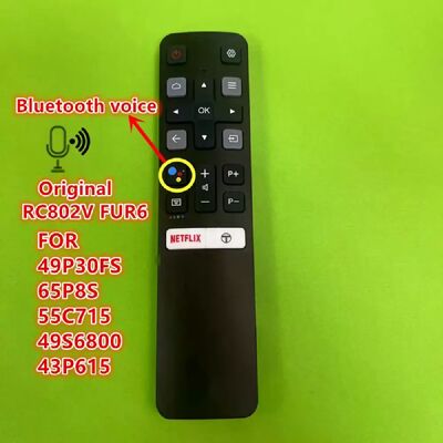 Générique Télécommande vocale TCL RC802V FUR6 - Noir - Publicité Générique Télécommande vocale TCL RC802V FUR6 - Noir - Publicité