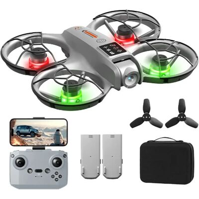 VURAHOME M2 Drone 2K Moteur Brushless Flux Optique 2 Batteries Télécommande Gris - Publicité VURAHOME M2 Drone 2K Moteur Brushless Flux Optique 2 Batteries Télécommande Gris - Publicité