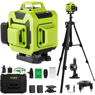STANEW laser 4x360° autonivelant 4D 16 lignes, horiz/vert, télécommande intégrée + trépied - Publicité STANEW laser 4x360° autonivelant 4D 16 lignes, horiz/vert, télécommande intégrée + trépied - Publicité