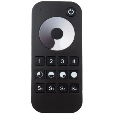 Télécommande RF tactile 4 zones LED mono noir Ecolight - Publicité Télécommande RF tactile 4 zones LED mono noir Ecolight - Publicité