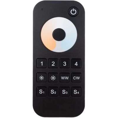 Télécommande RF RT7 CCT 4 zones tactile noire Ecolight - Publicité Télécommande RF RT7 CCT 4 zones tactile noire Ecolight - Publicité