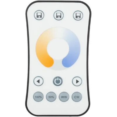 Télécommande RF tactile CCT 1 zone blanche Ecolight - Publicité Télécommande RF tactile CCT 1 zone blanche Ecolight - Publicité