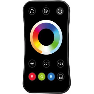 Télécommande RF tactile R17 RGB+CCT LED noire Ecolight - Publicité Télécommande RF tactile R17 RGB+CCT LED noire Ecolight - Publicité