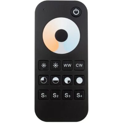 Télécommande RF RT2 tactile CCT LED noire Ecolight - Publicité Télécommande RF RT2 tactile CCT LED noire Ecolight - Publicité