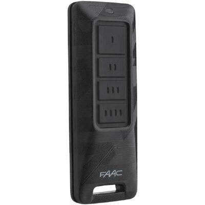 Télécommande Faac Xt4 Fds 433-868 Noir pour portails et garages - Publicité Télécommande Faac Xt4 Fds 433-868 Noir pour portails et garages - Publicité