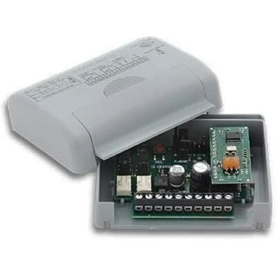 CARDIN RQM504C2 - Récepteur, 433.92 MHz, 12/24V, Motorisation garage - Publicité CARDIN RQM504C2 - Récepteur, 433.92 MHz, 12/24V, Motorisation garage - Publicité