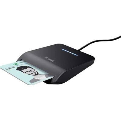Trust Primo Lecteur de carte à puce DNI USB-C - Publicité Trust Primo Lecteur de carte à puce DNI USB-C - Publicité
