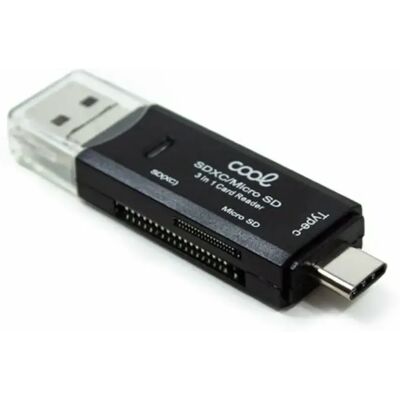 Lecteur de Cartes Mémoire Cool 3 en 1 - USB-C Micro-USB USB - Publicité Lecteur de Cartes Mémoire Cool 3 en 1 - USB-C Micro-USB USB - Publicité