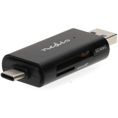 Nedis Lecteur de cartes USB/USB-C (USB 3.0) - Publicité Nedis Lecteur de cartes USB/USB-C (USB 3.0) - Publicité