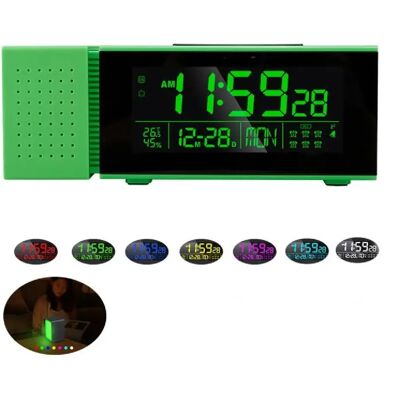 Yonis Réveil digital LCD - RGB multicolore - Publicité Yonis Réveil digital LCD - RGB multicolore - Publicité