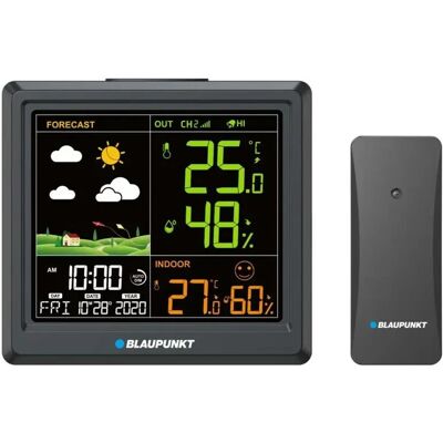 Blaupunkt WS25BK Station météo noire - Station météo - Publicité Blaupunkt WS25BK Station météo noire - Station météo - Publicité
