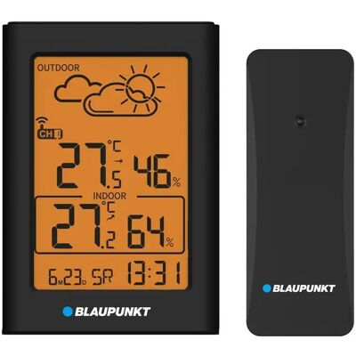 Station météo Blaupunkt WS15BK noire - Weather Station - Publicité Station météo Blaupunkt WS15BK noire - Weather Station - Publicité