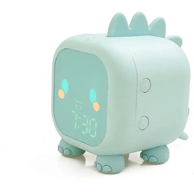 Avizar Réveil Animé pour Enfant Mon Petit Dino Veilleuse Double Alarme Bleu - Publicité Avizar Réveil Animé pour Enfant Mon Petit Dino Veilleuse Double Alarme Bleu - Publicité