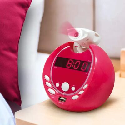 Metronic Radio Réveil Gulli MP3 - Rose - Publicité Metronic Radio Réveil Gulli MP3 - Rose - Publicité