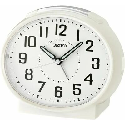 Seiko QHK059W Blanc - Réveil - Publicité Seiko QHK059W Blanc - Réveil - Publicité