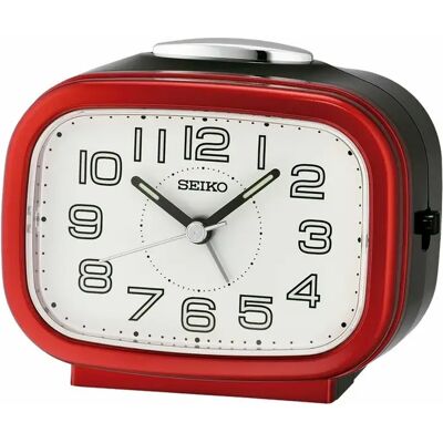 Seiko QHK060R Réveil Rouge - Alarm Clock - Publicité Seiko QHK060R Réveil Rouge - Alarm Clock - Publicité