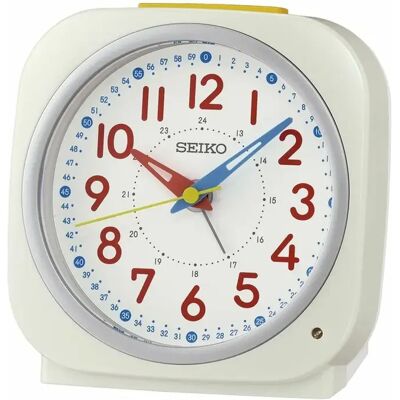 Seiko Réveil analogique - Blanc - Publicité Seiko Réveil analogique - Blanc - Publicité