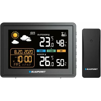Station Météo Blaupunkt WS30BK - Thermomètre & Hygromètre Multifunctions - Publicité Station Météo Blaupunkt WS30BK - Thermomètre & Hygromètre Multifunctions - Publicité