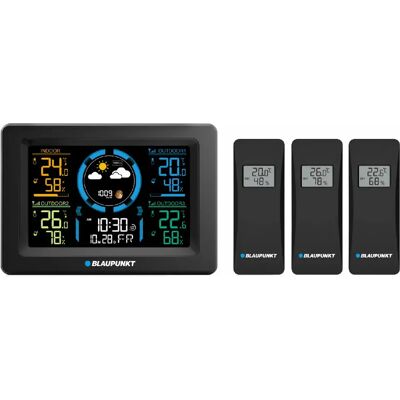 Station météo Blaupunkt WS40BK - Capteurs externes - Publicité Station météo Blaupunkt WS40BK - Capteurs externes - Publicité