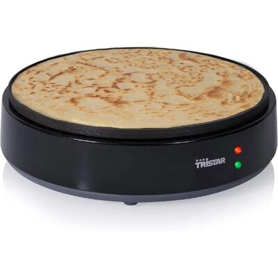Crêpière électrique Tristar noire 1200 W - Publicité Crêpière électrique Tristar noire 1200 W - Publicité