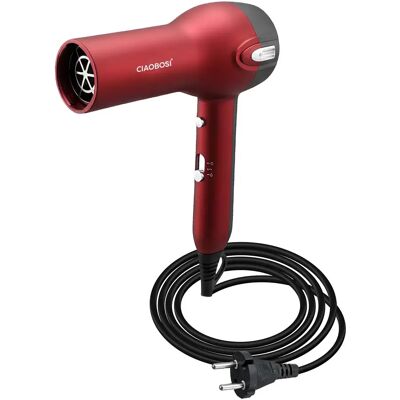 Avizar Sèche-Cheveux Électrique 1400W avec Air Froid et Vitesses Réglables Rouge - Publicité Avizar Sèche-Cheveux Électrique 1400W avec Air Froid et Vitesses Réglables Rouge - Publicité