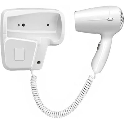 Avizar Sèche-cheveux Mural Électrique 1200W 2 Vitesses avec Support Intégré Blanc - Publicité Avizar Sèche-cheveux Mural Électrique 1200W 2 Vitesses avec Support Intégré Blanc - Publicité
