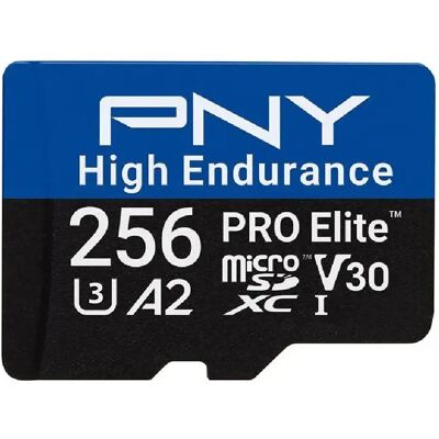 PNY Pro Elite High Endurance microSDXC 256 Go UHS-I - Publicité PNY Pro Elite High Endurance microSDXC 256 Go UHS-I - Publicité
