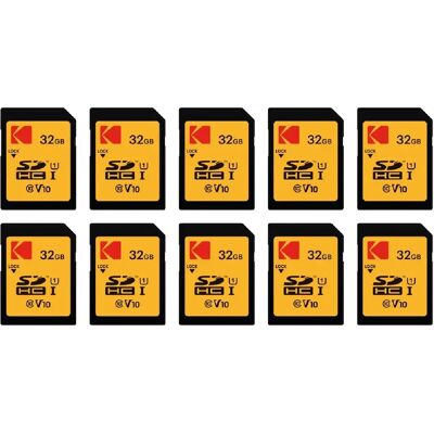 Kodak Pack de 10 SDHC 32 Go - Publicité Kodak Pack de 10 SDHC 32 Go - Publicité