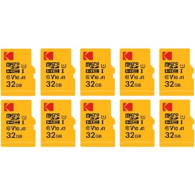 Kodak Pack de 10 Micro SDXC 32GB - Publicité Kodak Pack de 10 Micro SDXC 32GB - Publicité