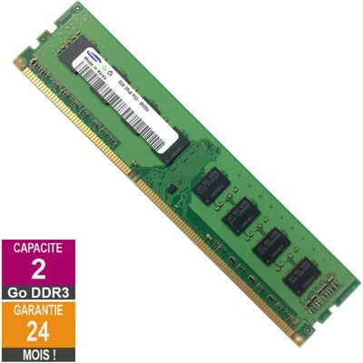 Samsung M378B5673FH0-CF8 2Go 1066MHz DDR3 - Publicité Samsung M378B5673FH0-CF8 2Go 1066MHz DDR3 - Publicité