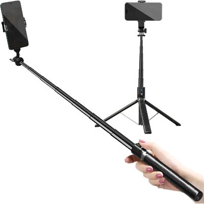 Avizar Perche à Selfie Bluetooth Fonction Trépied extensible 180cm Noir - Publicité Avizar Perche à Selfie Bluetooth Fonction Trépied extensible 180cm Noir - Publicité