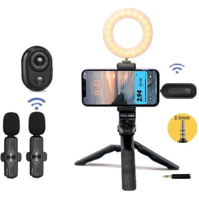 Yonis Microphone sans fil avec trépied - Publicité Yonis Microphone sans fil avec trépied - Publicité