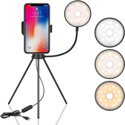 Yonis Ring Light LED Réglable Avec Trépied - Publicité Yonis Ring Light LED Réglable Avec Trépied - Publicité
