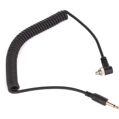 VHBW - RF-602TX - 3,5 mm - Spirale - Câble synchronisation flash - Publicité VHBW - RF-602TX - 3,5 mm - Spirale - Câble synchronisation flash - Publicité