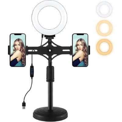 Yonis Ring Light LED Portable Pour Selfies Vidéos - Publicité Yonis Ring Light LED Portable Pour Selfies Vidéos - Publicité