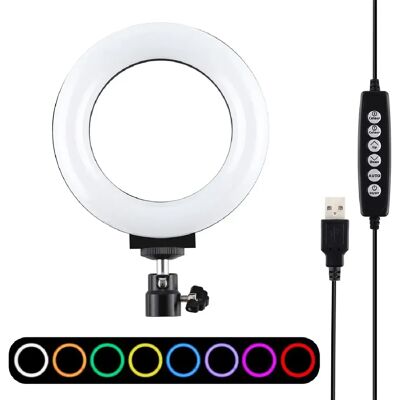 Yonis Ring Light LED 8 Couleurs Pour Vlogging - Publicité Yonis Ring Light LED 8 Couleurs Pour Vlogging - Publicité