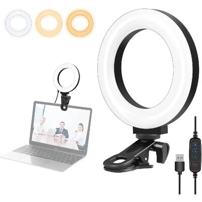 Yonis Ring Light USB 3 Modes Pour Photo Vidéo - Publicité Yonis Ring Light USB 3 Modes Pour Photo Vidéo - Publicité