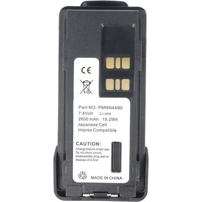 Avizar Batterie pour Talkie-Walkie Motorola DP2400 / DP2600 Li-ion 7.4V 2600mAh 19.2Wh Noir - Publicité Avizar Batterie pour Talkie-Walkie Motorola DP2400 / DP2600 Li-ion 7.4V 2600mAh 19.2Wh Noir - Publicité