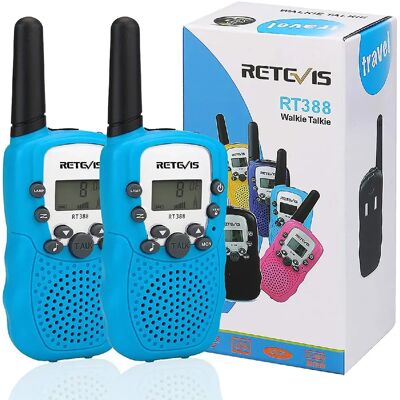 Retevis talkie-walkie enfant - Bleu - Publicité Retevis talkie-walkie enfant - Bleu - Publicité