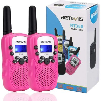 Retevis talkie walkie - Rose - Publicité Retevis talkie walkie - Rose - Publicité