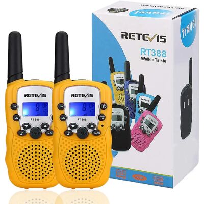 Retevis talkie-walkie - Jaune - Publicité Retevis talkie-walkie - Jaune - Publicité